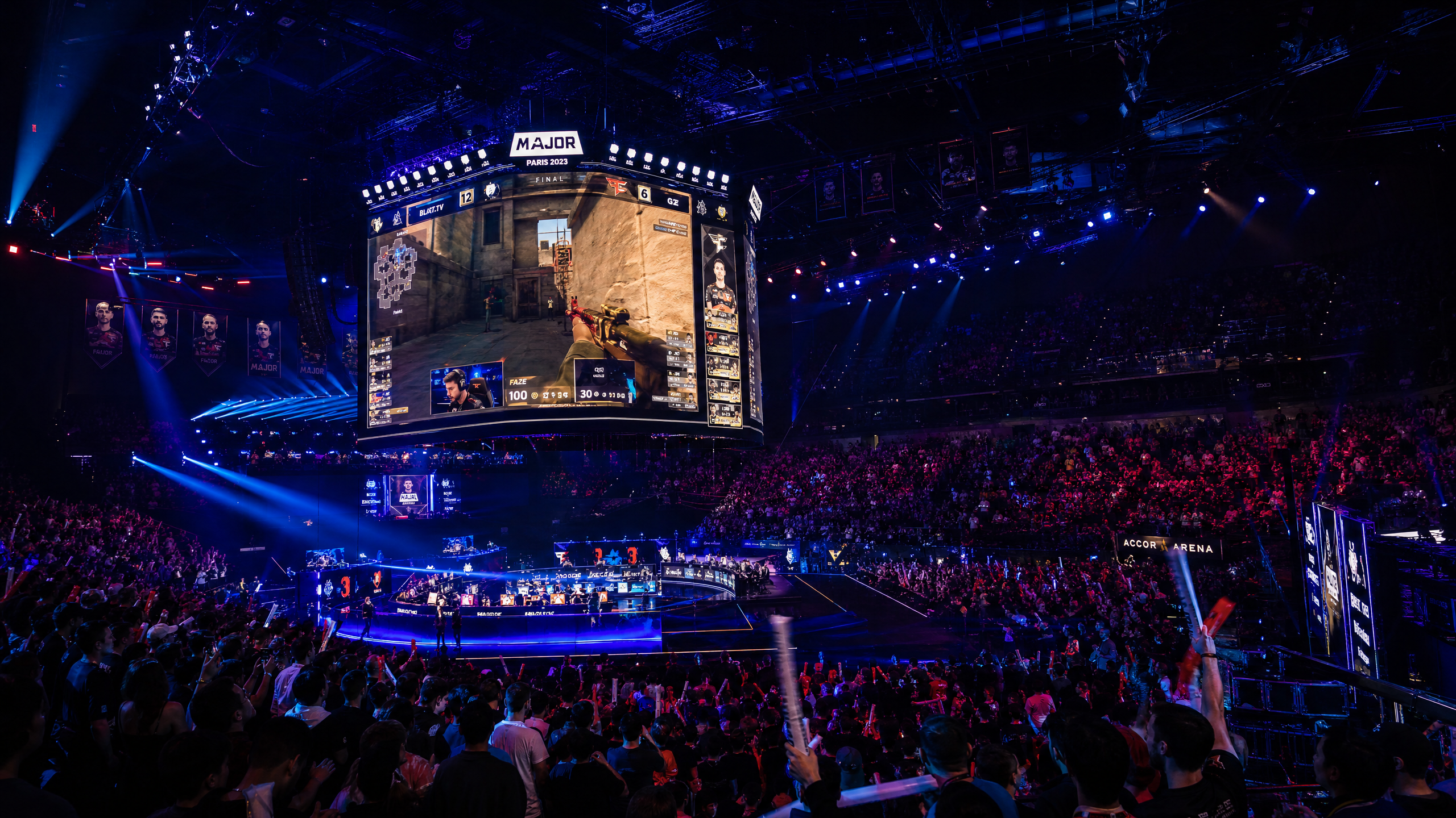 Esports arena crowd